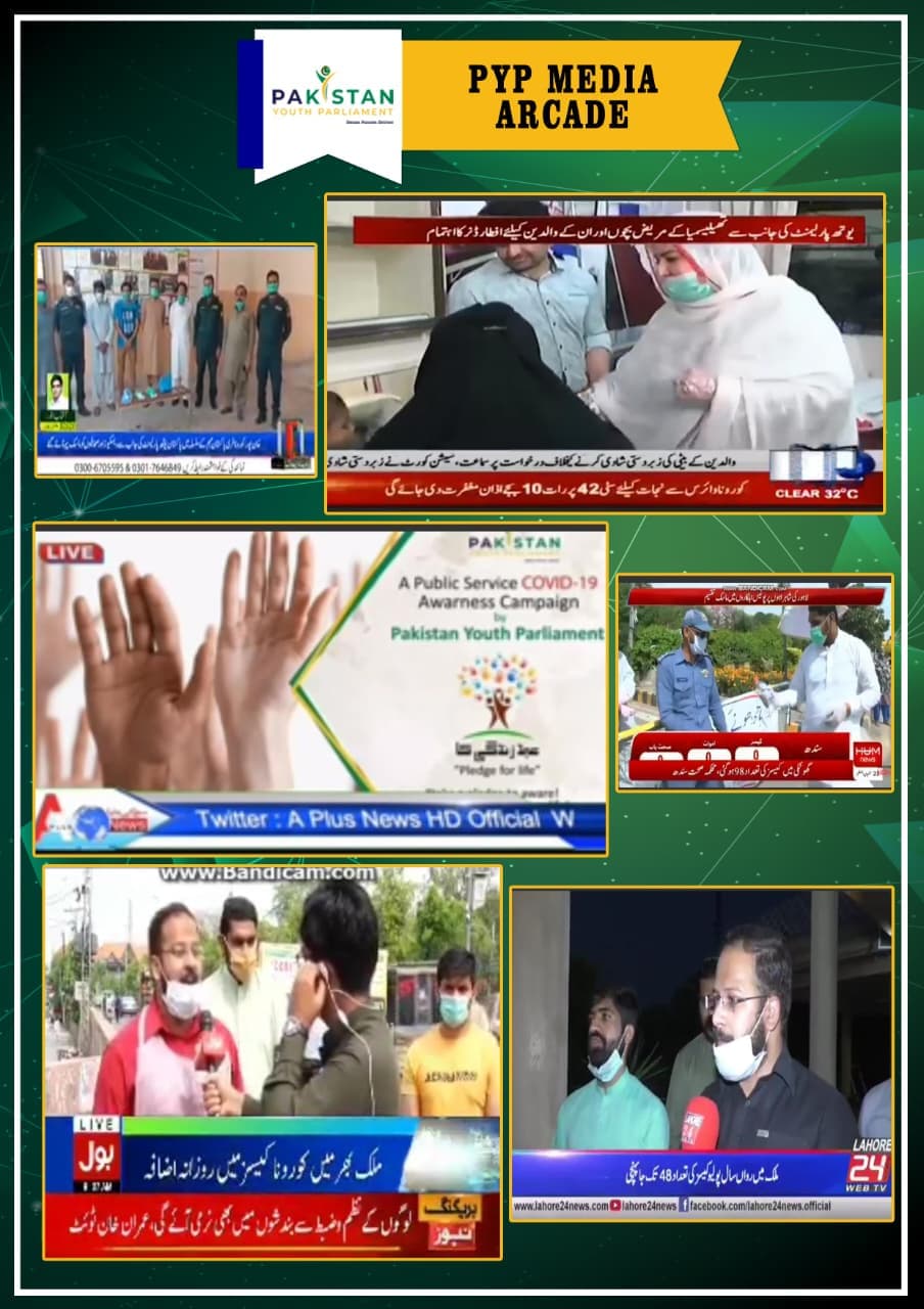 Television coverage of youth volunteers leading COVID-19 public awareness