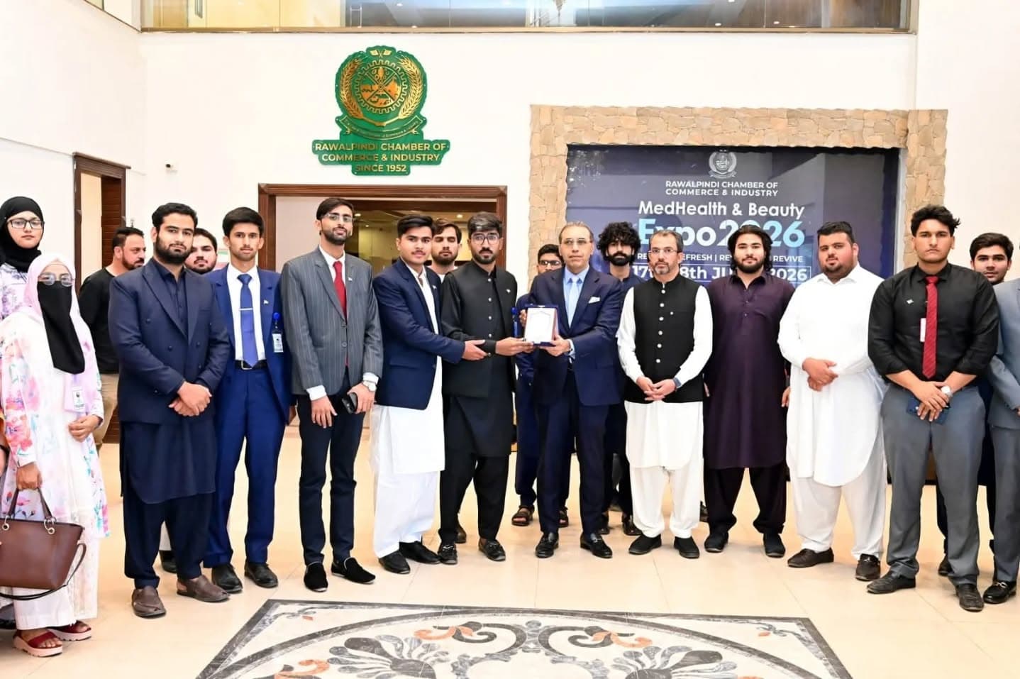Pakistan Youth Parliament Islamabad Cabinet Visits Rawalpindi Chamber of Commerce