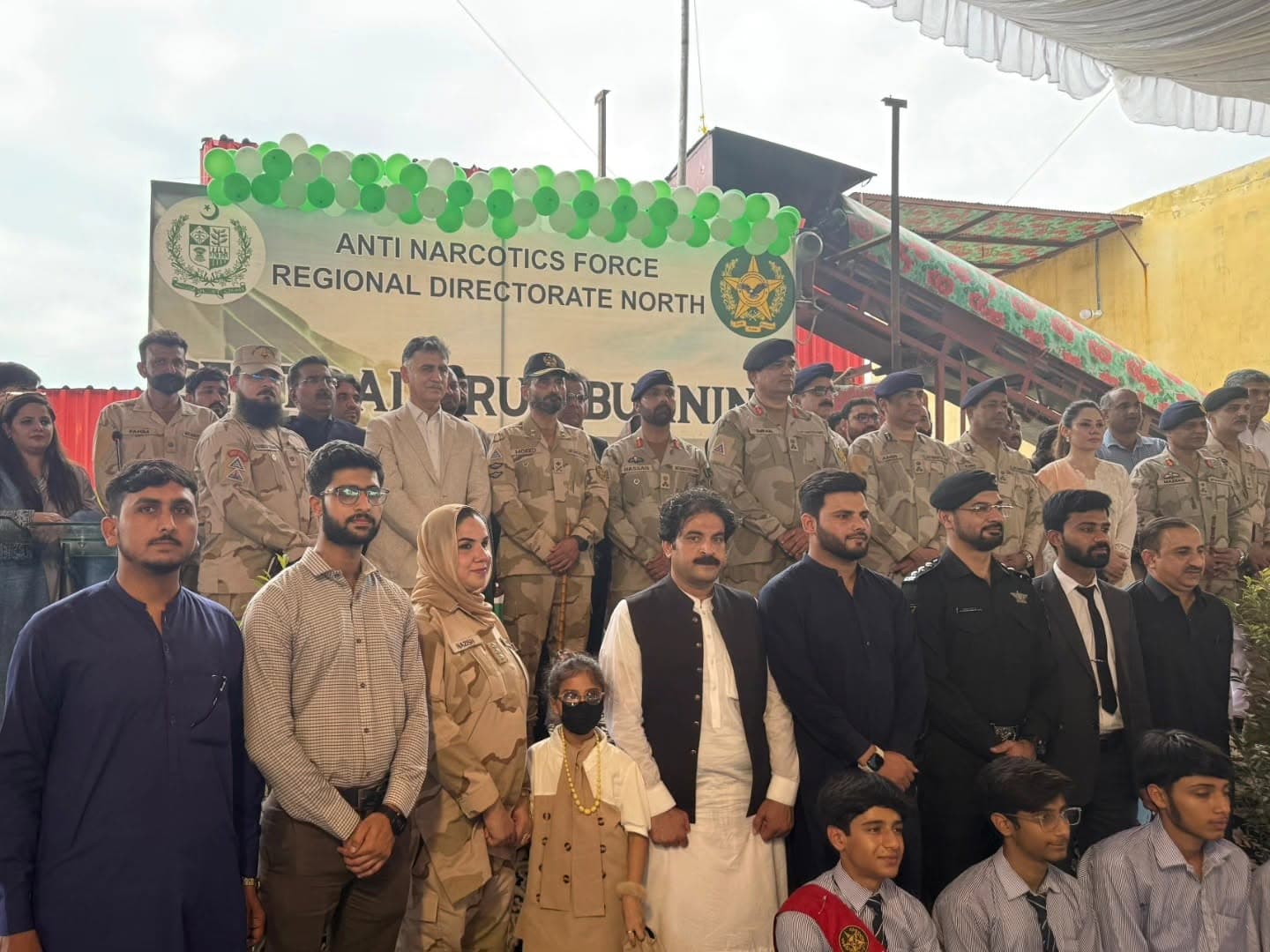 PYP Delegation Visits Risalpur to Witness ANF Drug Burning Ceremony
